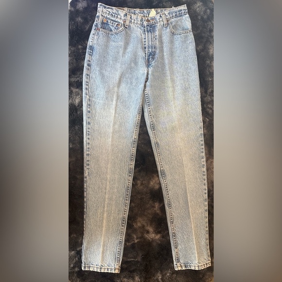 Jordache Denim - Vintage 90s Jordache Light Blue Denim Jeans high raise tapered mom jeans 11/12
